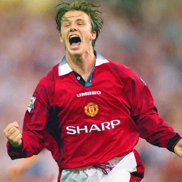 [ICONS] Manchester Utd Home Shirt 1996/98 ★ Beckham #10 ★